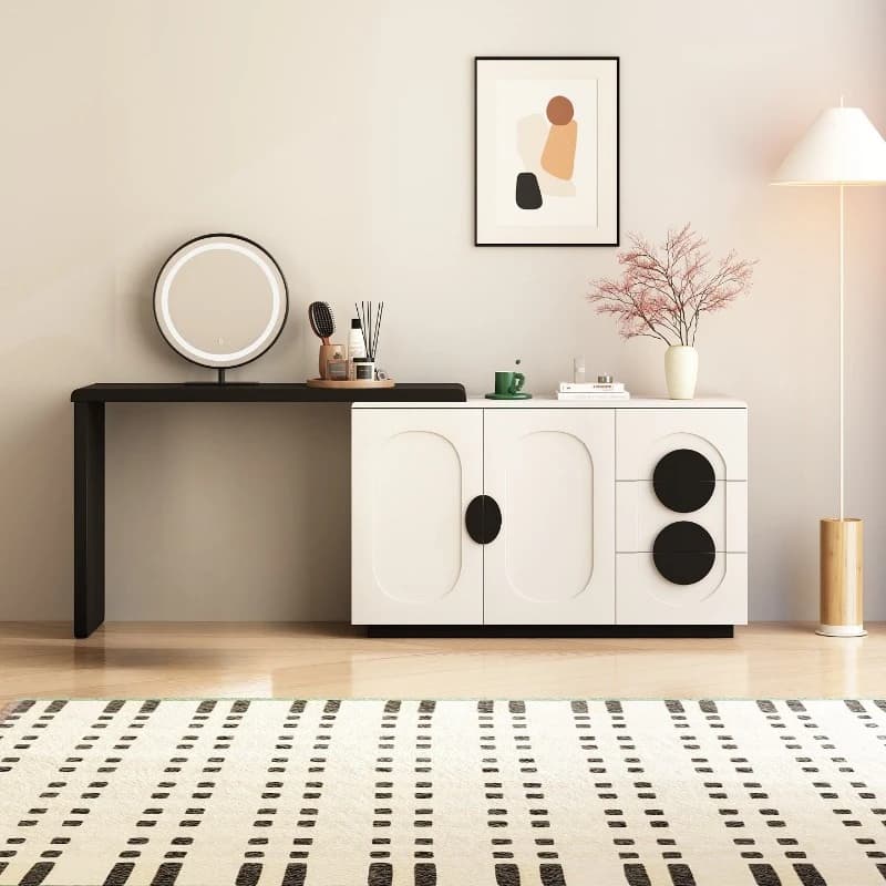wood bedroom dressing table premium retractable light luxury makeup vanity desk home high-end meubles de chambre room furniture