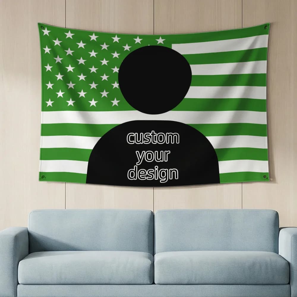 2D FLAT 1PC Customizable Single-Side Design, Multiple Sizes Available. Default White Background. Custom Banners with Your Design