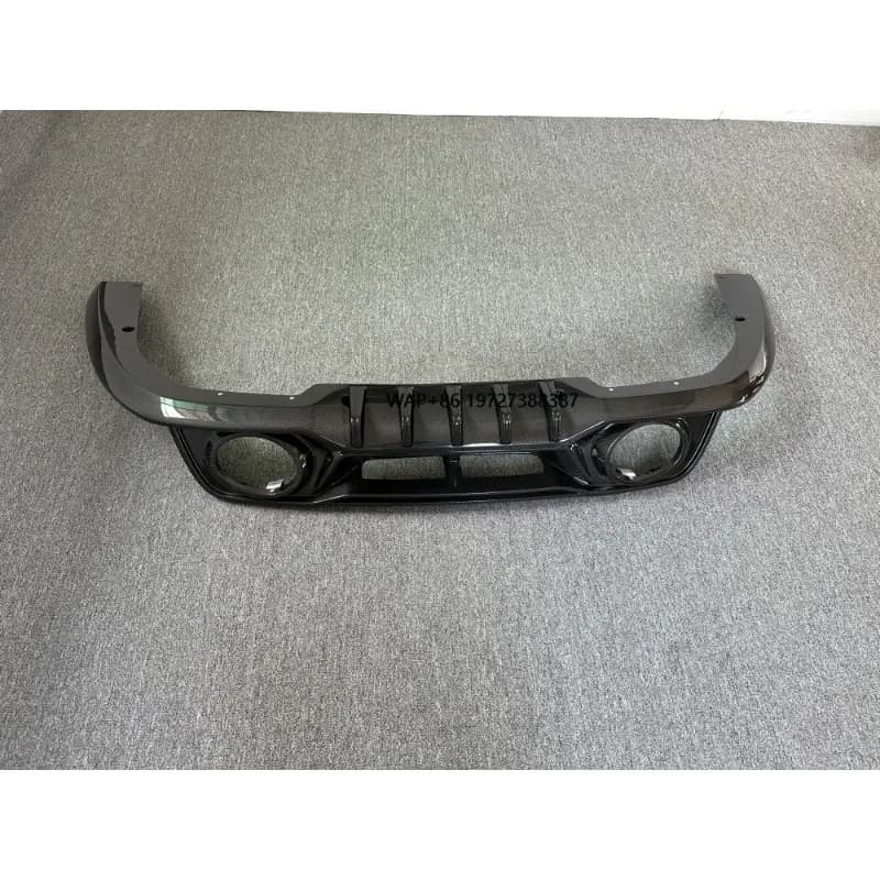 Tech Style Dry Carbon Fiber Rear Diffuser and Rear Bumper Lip Upgrade for 992 Turbo S