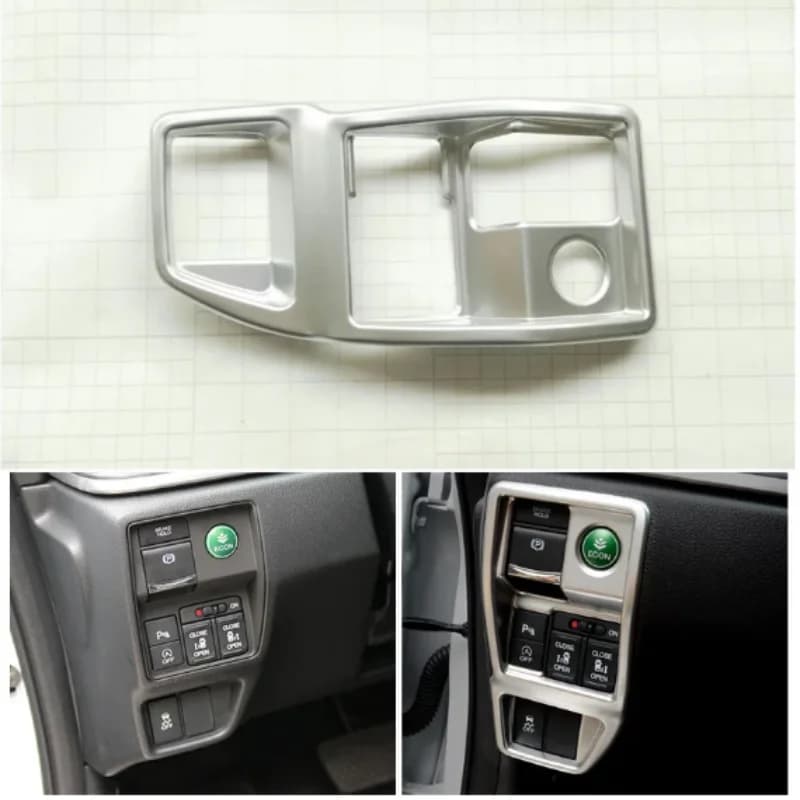 ABS Chrome Headlight Switch Frame Cover Trim For Honda ELYSION 2016-2019