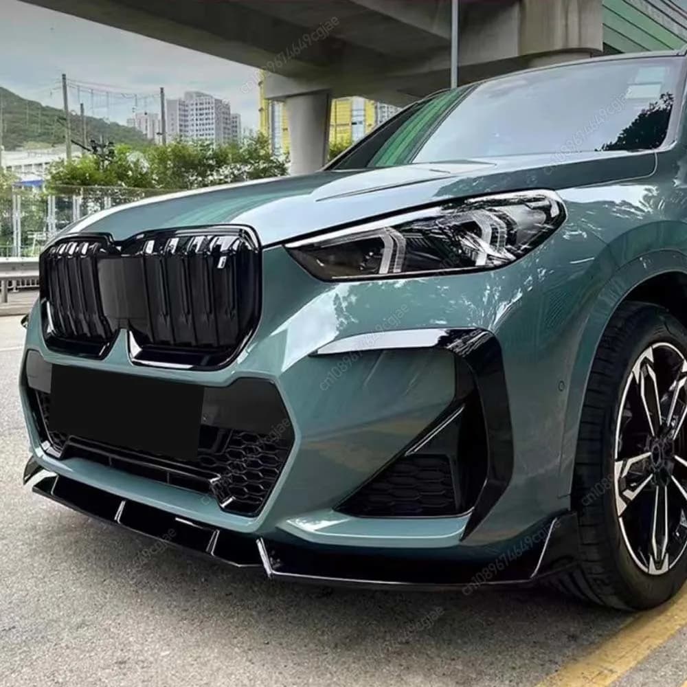 For BMW X1 U11 iX1 M Sport 2022-2026 Gloss Black Performance Style Front Bumper Lip Spoiler Diffuser Splitters Body Kits Tuning