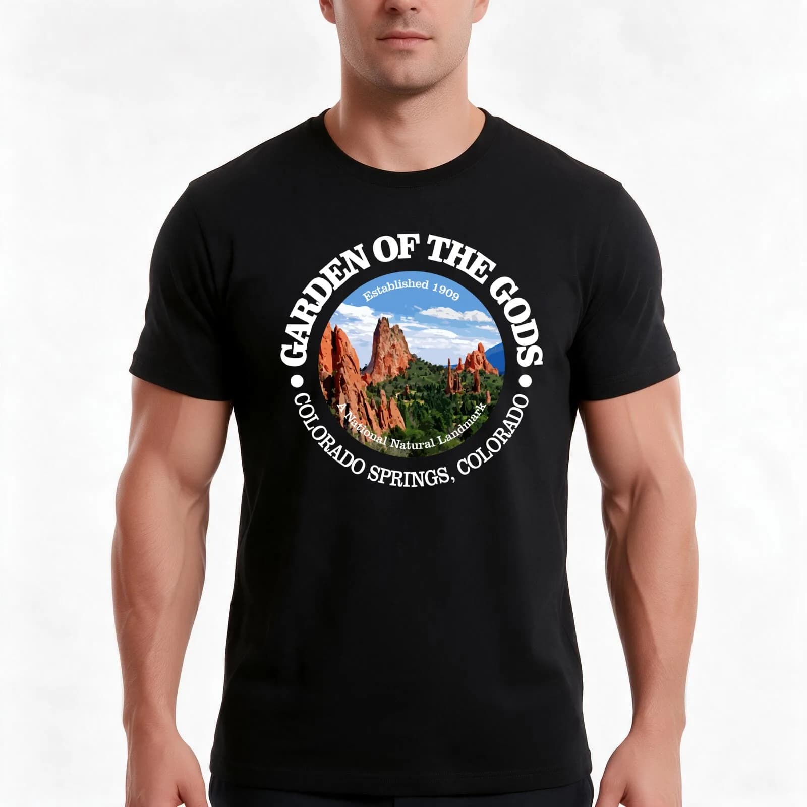Garden of the Gods (OBP) T-Shirt, Summer Casual Cotton Tee, Oversized Streetwear Tops, Vintage Graphic Print, Unisex Men Women