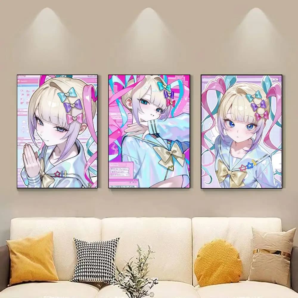 Anime Needys Girl Overdose Poster HD Self Adhesive Waterproof Wall Art Ideal for Home Office Dorm Gift