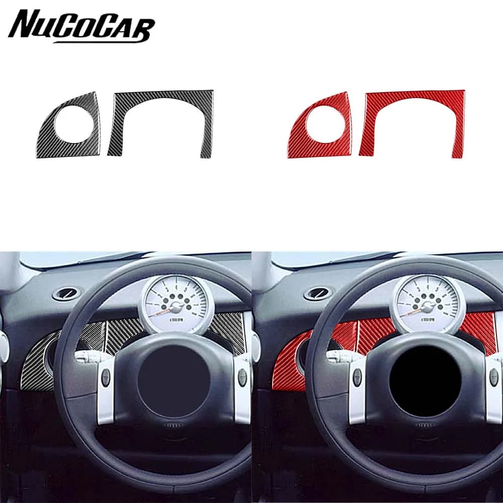 For Mini Cooper R50 R53 2002-2004 Carbon Fiber Driver's air vents instrument panel Car Accessories Interior Decorative Stickers