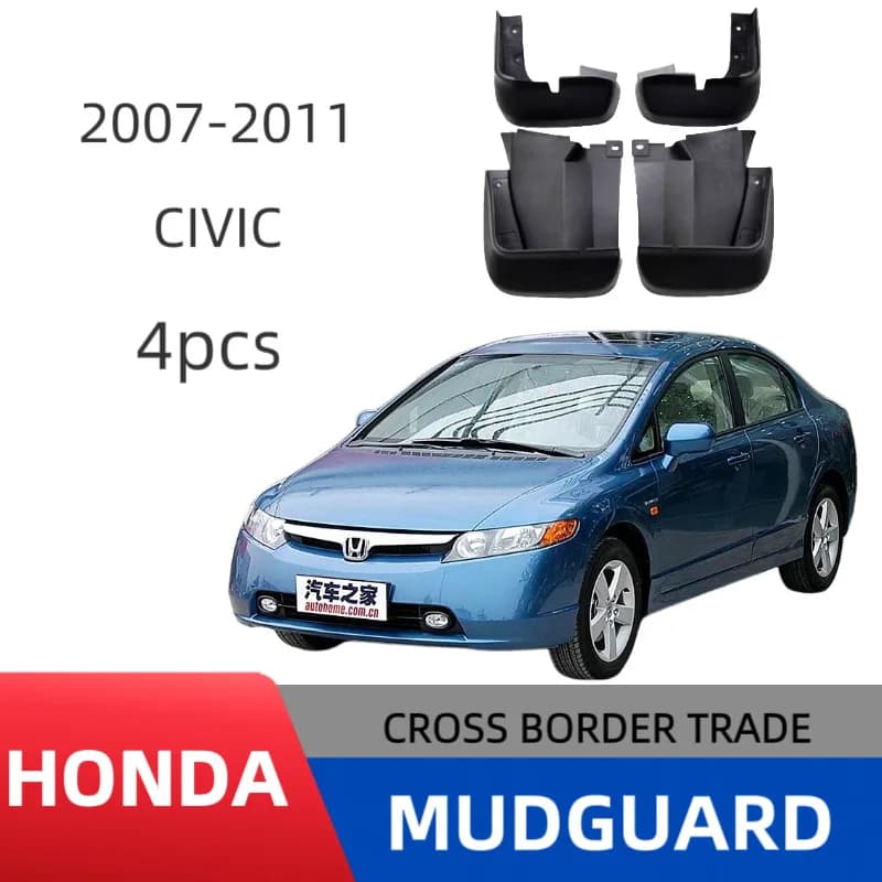 Suitable for Honda 2006-2011 Civic CIVIC sedan car tire soft fender tilecar accessoriesmud flapscar fender