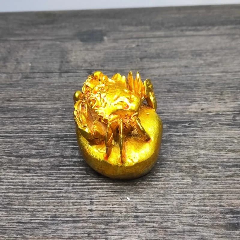 Alloy crab ceremony accessory, small ornament, antique bronzeware, bronze sculpture, tea pet decoration
