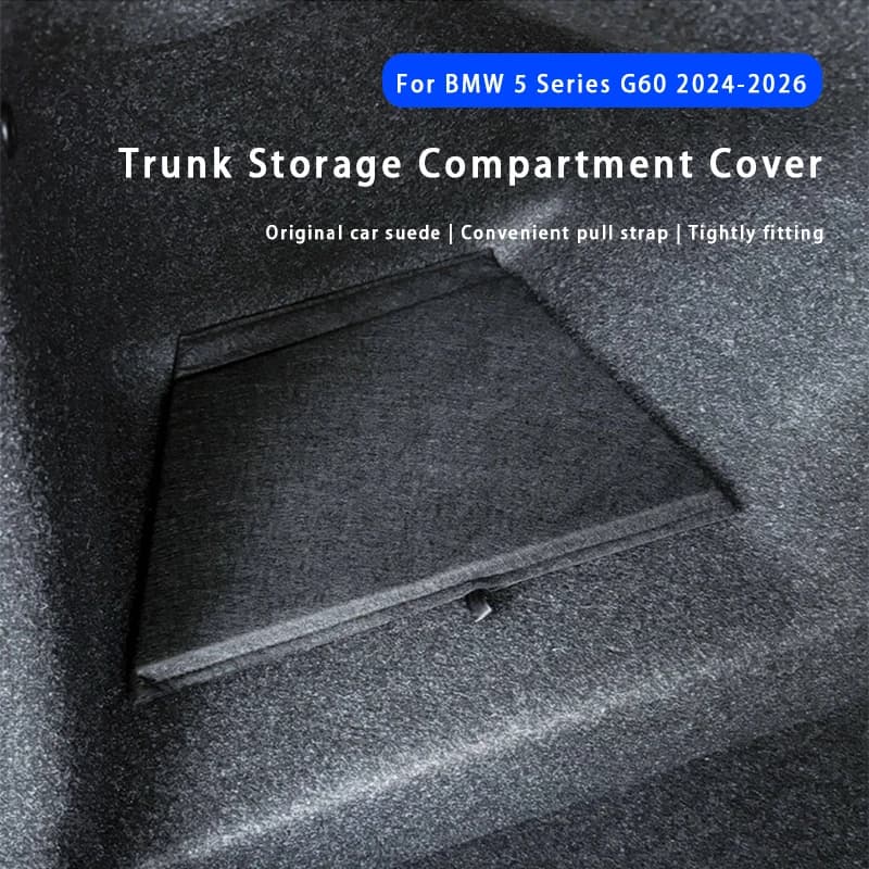 For BMW 5 Series G60 G68 2024-2026 Rear Trunk Partition Storage Storage Box Side Cover Board Car Interior Accessoires