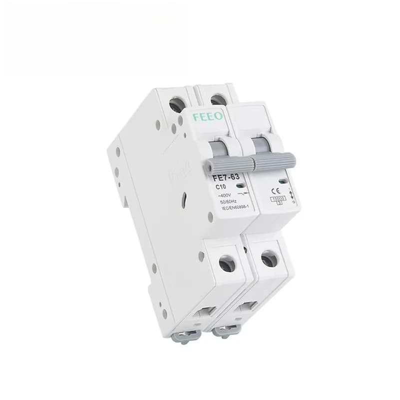 AC MCB Circuit Breaker 1P 2P 3P 4P Breakers with 10ka Capacity DIN Rail Mounting