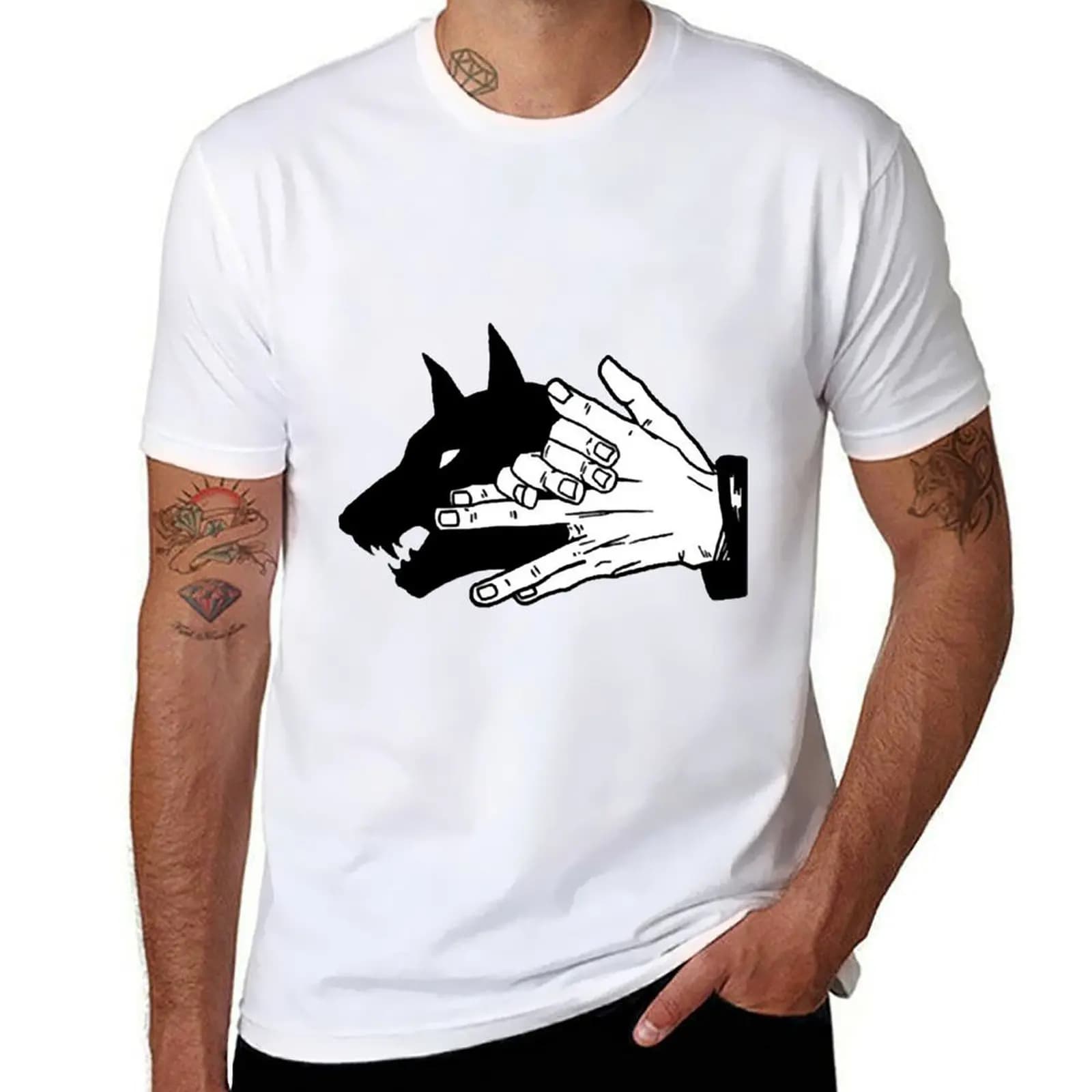 Divine Dogs (black) Jujutsu Essential . T-Shirt mens graphic t shirts cotton t shirt man T-Shirt