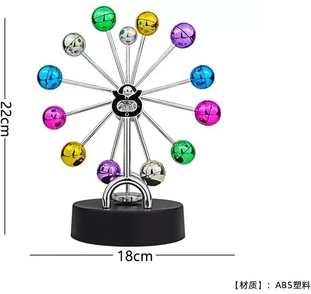 NEW Creative Personality Perpetual Motion Machine Ferris Wheel Rotating Newton Ornament Home Desktop Decoration Gift