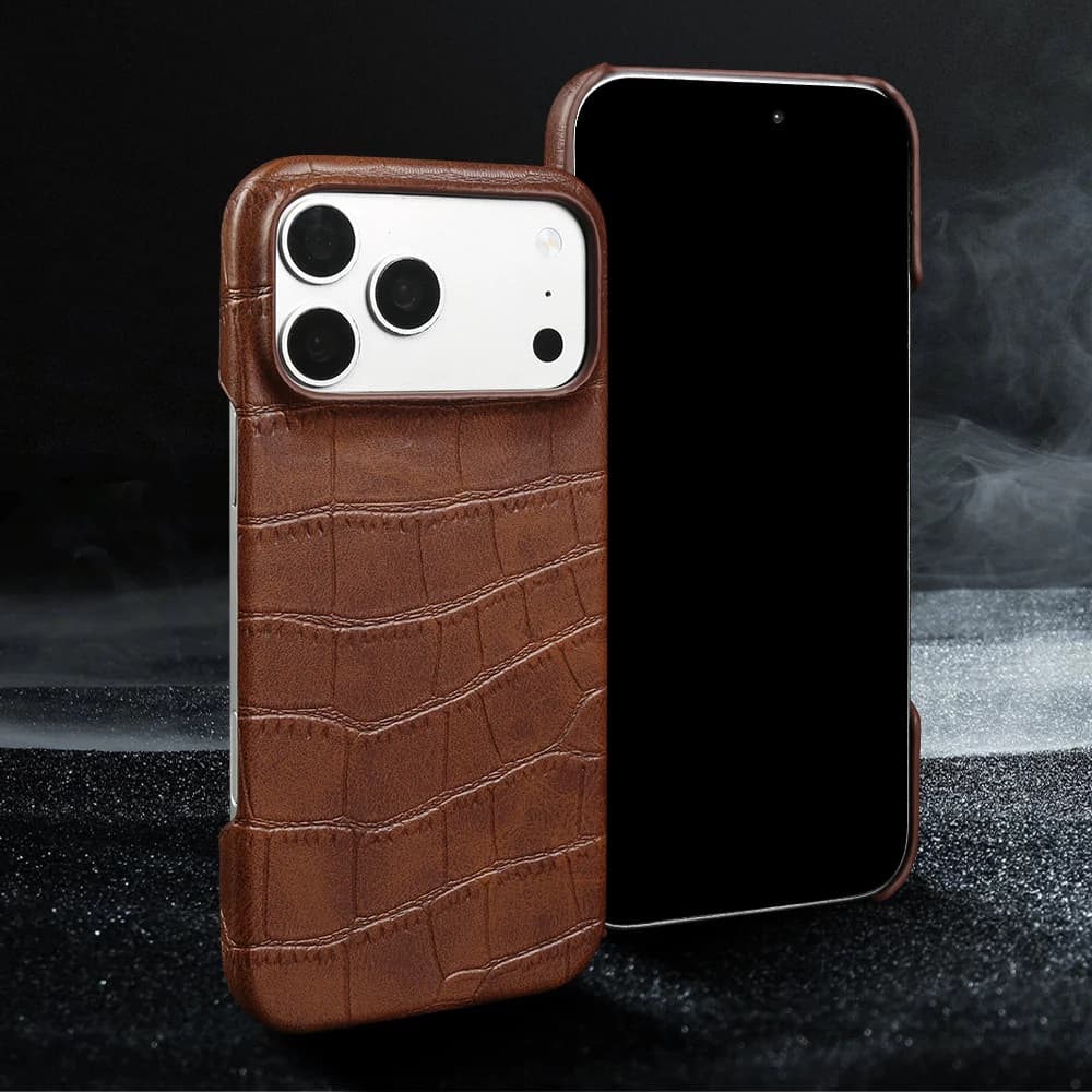 Leather Back Cover Magnetic Case For iphone 17 18 Pro Max Air 17e 16e 14 Plus 13 12 Mini 16 15 Pro Max For Magsafe Phone Case