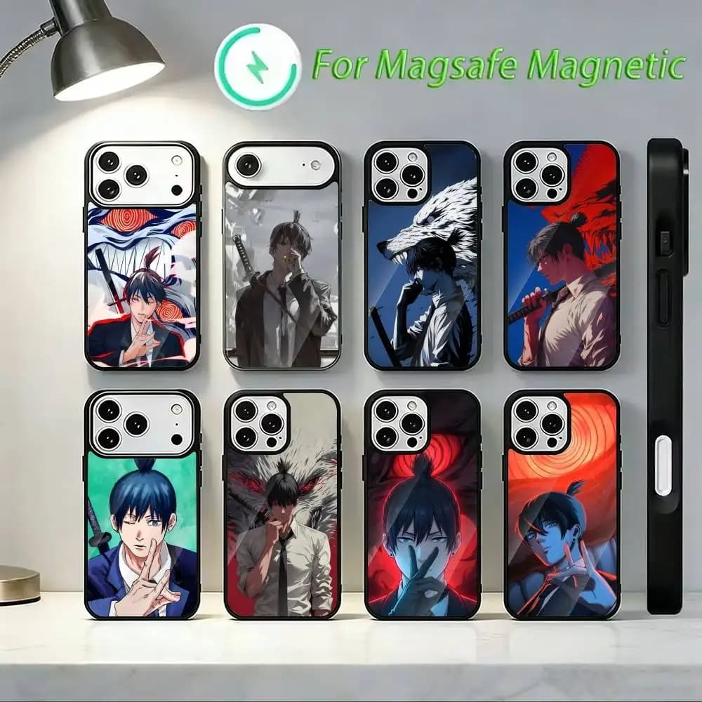 A-Aki H-Hayakaw-a Phone Case For iPhone 17 16 15 14 13 12 Pro Max Plus for Mirror Wireless Magnetic Cover