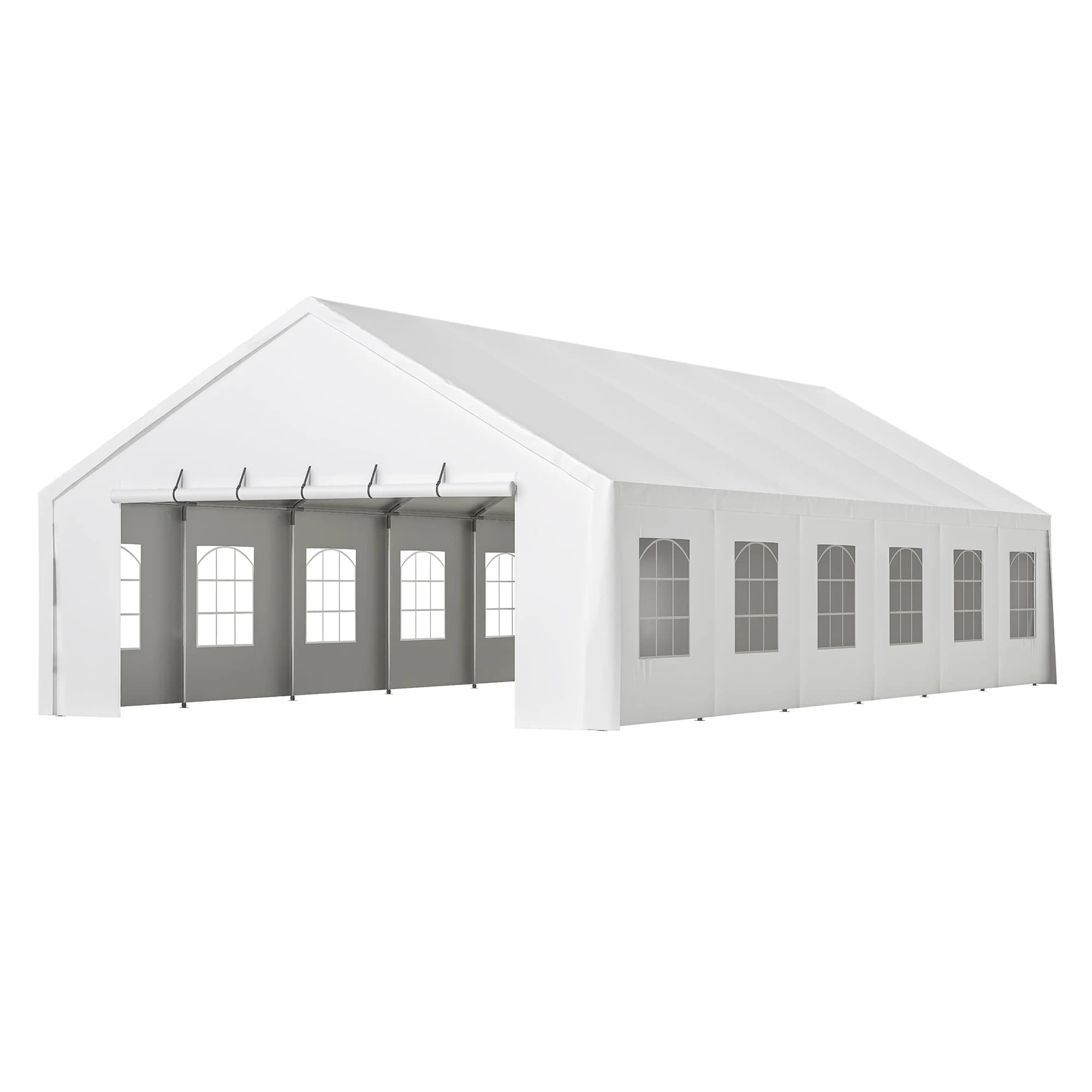20x40FT Heavy Party Tent, Large Commercial Canopy with Removable Sidewalls & 3 Carry Bags for Weddings, Events, and Outdoor