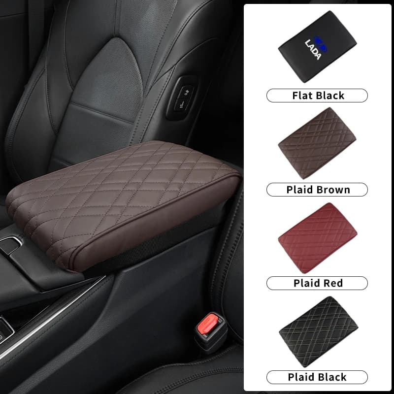 Car Central Armrest Cushion Box Mat Nonslip Protective Cover Pad Accessories For Lada 2110 2114 Largus 2112 110 2105 2107 2106