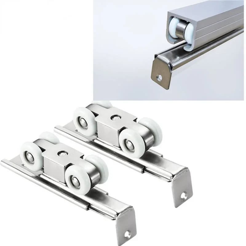304 stainless steel hardware Slide Doors pulley,hanger roller,hanging rail wheels,High load-bearing,Sliding door track rail