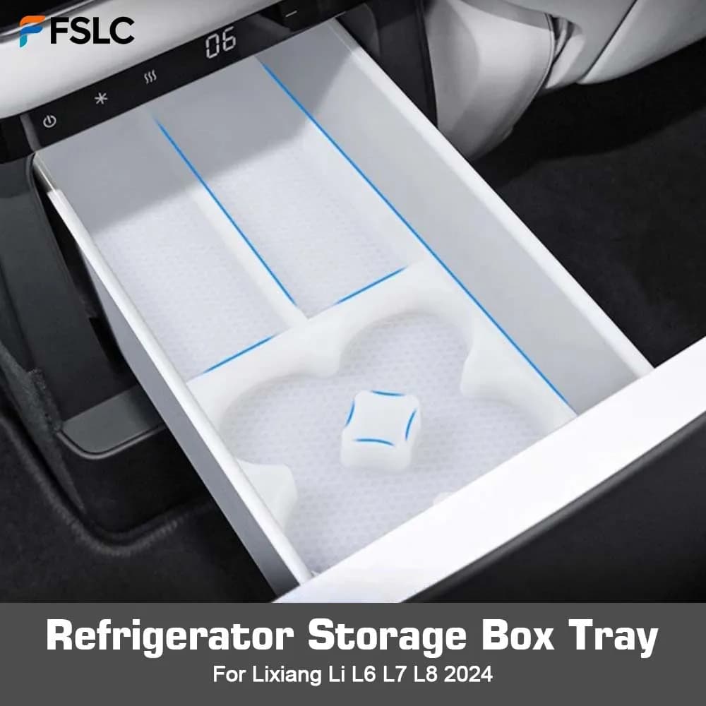 ⭐Genuine⭐ Refrigerator Storage Box Tray Auto For Lixiang Li L6 L7 L8 2024 Restyling Car Silicone Interior Storage Decoration