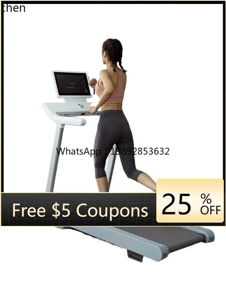 JSS  treadmill household small indoor walking and climbing machine ultra-quiet plug-in high definition screen