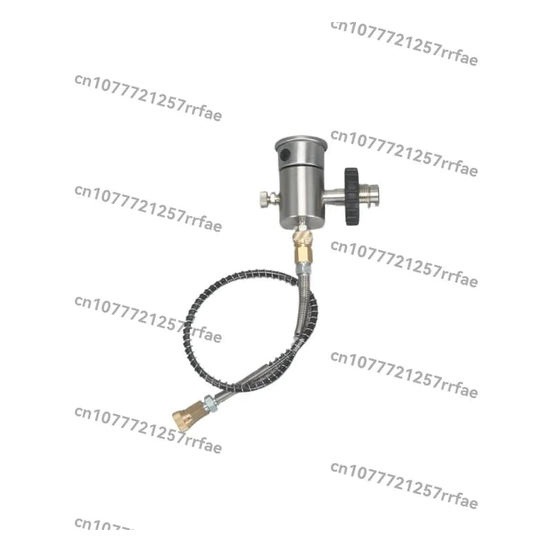 Oxygen cylinder inflation adapter, stainless steel large to small G5/8 submersible fire cylinder valve inflation head