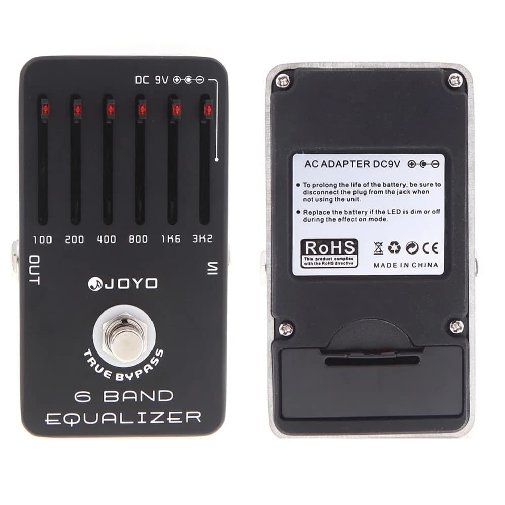 Electric Guitar Delay Unit JF-11 Single Block Positive and Negative 18dB Black High End Metal