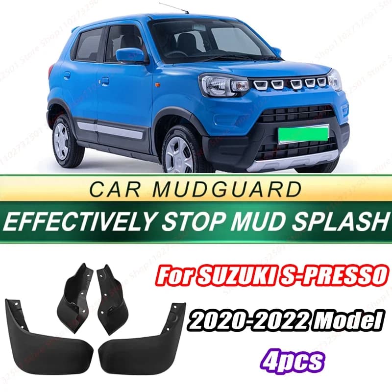 For SUZUKI S-PRESSO 2020-2022 Model 4PCS Front Rear Mud Flaps Splash Guards Fender Mudguards Auto Accessories