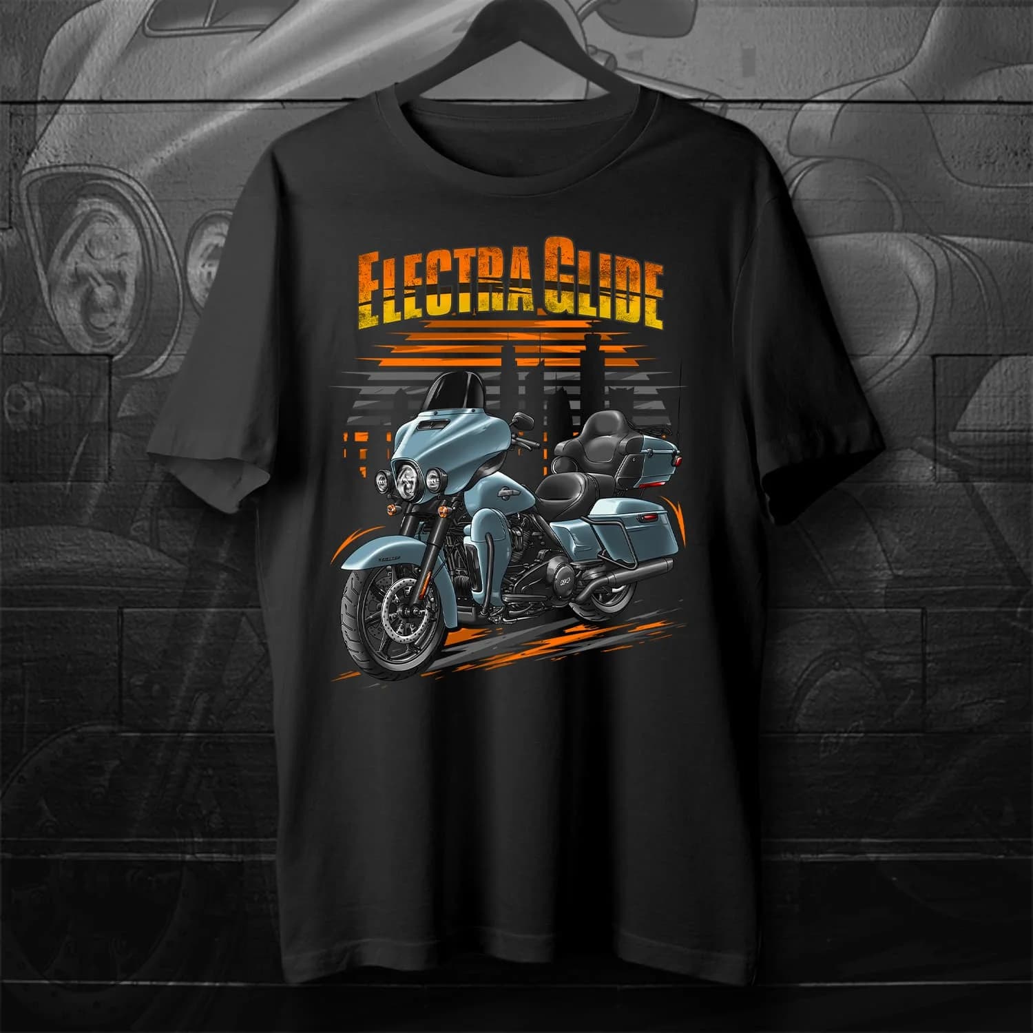 2024 Models H-D Electra Glide Ultra Limited FLHTK Motorcycle T-Shirt 100% Cotton O-Neck Short Sleeve Summer Casual Mens T-shirt