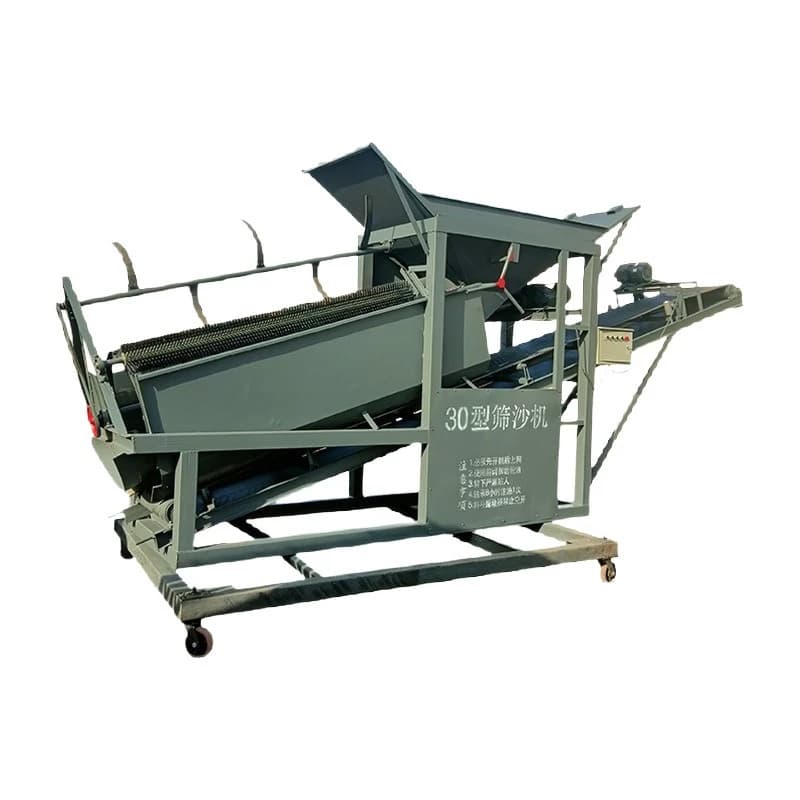 Small sand sieve machine roller crusher two-phase