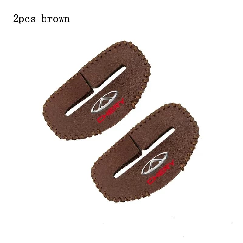 Car 2Pcs PU Leather Seat Belt Buckle Sleeve Anti‑Scratch Protector For Chery Omoda 5 Tiggo8 Pro Tiggo7 Pro Jaecoo J7 J8 Jetour I