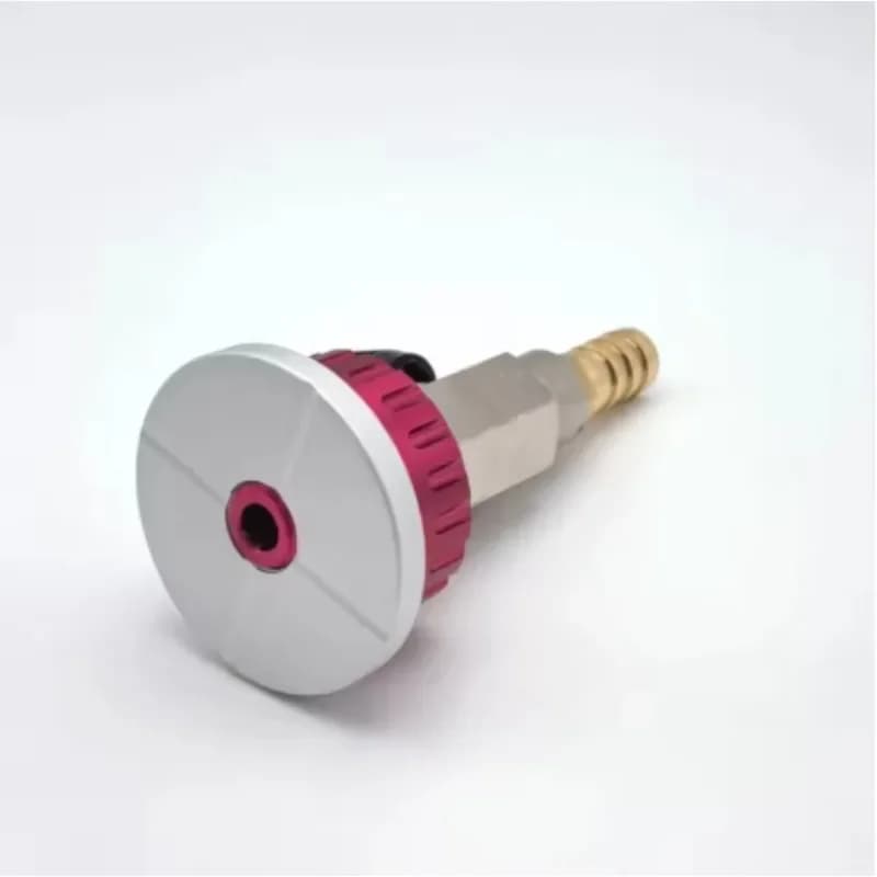Vacuum Process, Carbon Fiber Resin Infusion, Self Sealing Metal Vacuum Valve Nozzle, Reusable Vacuum Bag Connector, Red Base