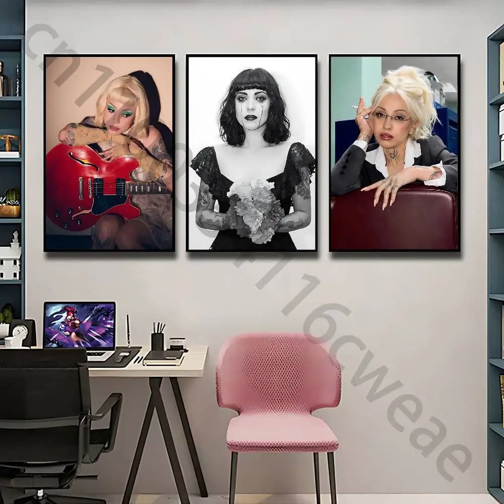 FEMME FATALE M-Mon L-Laferte Wall Art Poster Print Wall Decor for Living Room Bedroom Home Decoration