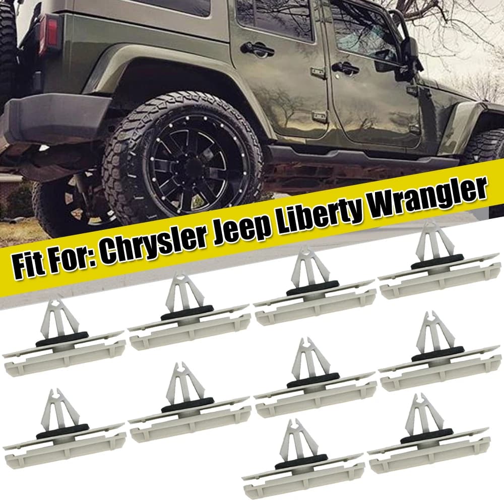 20Pc Fender Flare Clips Fasteners Rocker Molding Clip for Chrysler Jeep Liberty Wrangler 55157055-AA Car Accessories Replacement