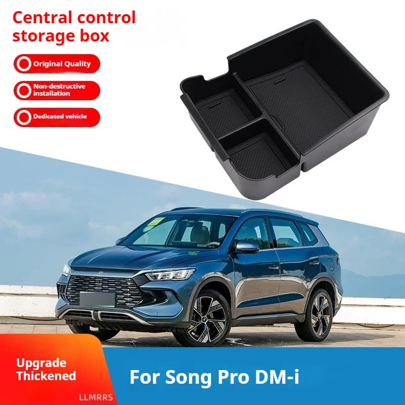 For 2022-2024 BYD Song Pro new energy central control storage box armrest box automotive supplies storage box car decorations