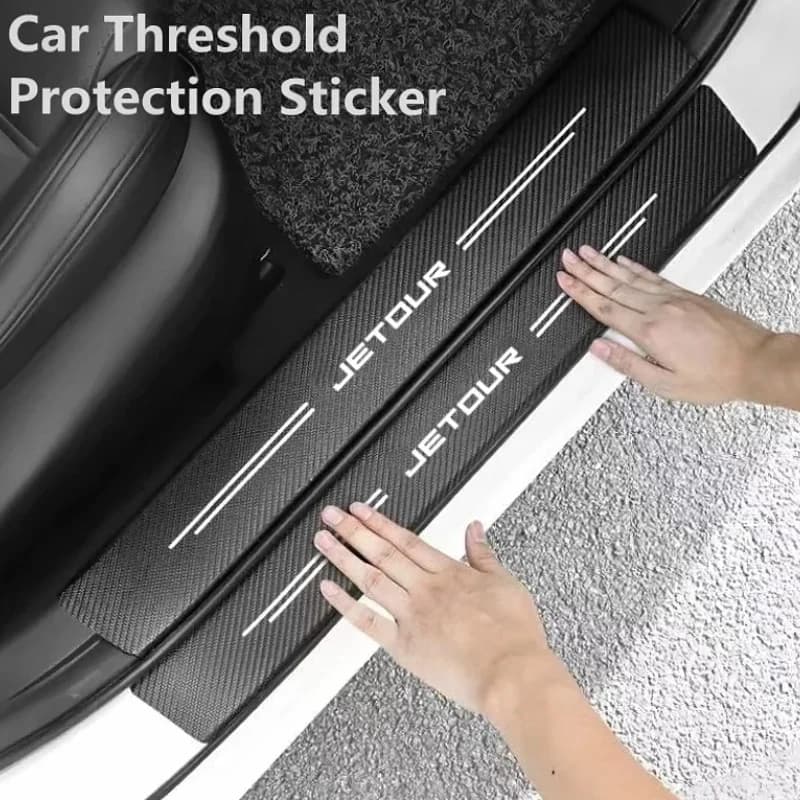 Door Entry Guard Car Door Sill Protector Car Step Pad Auto Scuff Plate For Jetour Dashing T2 X70 Plus T1 X70 G700