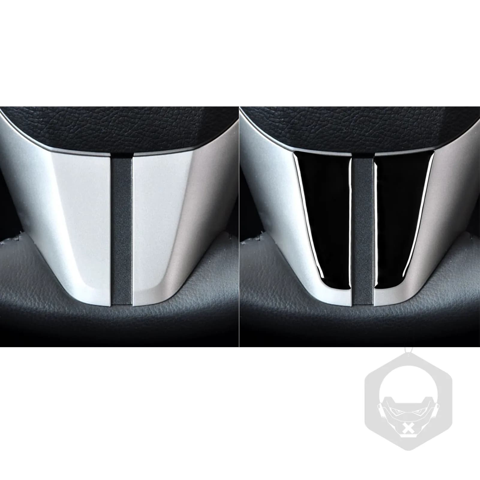 For Mazda 3 Axela 2010-2013 Car Steering Wheel Frame Trim Real Soft Carbon Fiber Interior Accessories Decoration Stickers