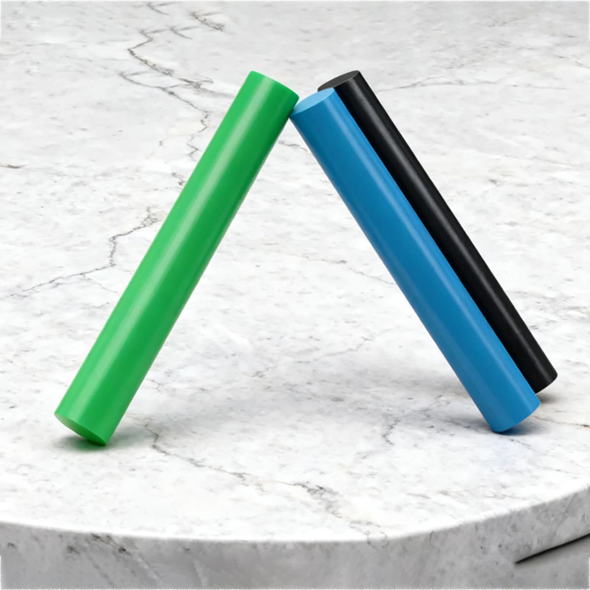 Dia 20/25/30-55mm Multiple Colors Solid PU Polyurethane Rod  Long 500mm Beef Tendon Plate Elastic Stretch Sticks Plastic Rod
