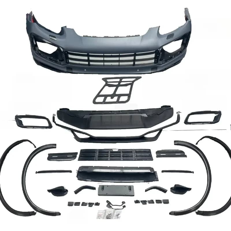 newestPG for  Cayen 985 2010-2013 Upgrade Turbo S Front Bumper  Body Kit With Daytime Running Light