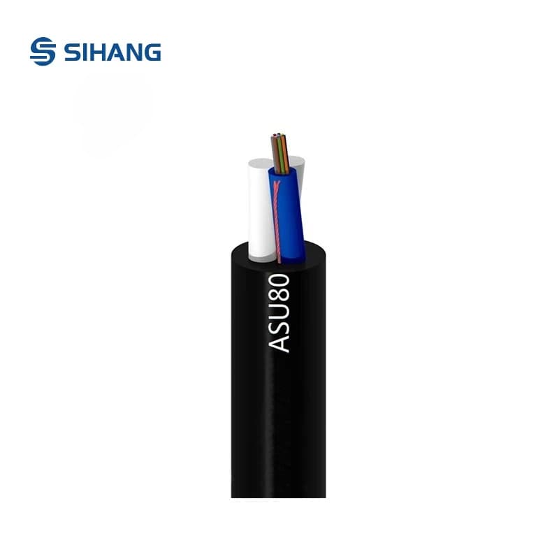 Mini ADSS ASU Optical Fiber Cable Single Mode 2-12 Cores OD6.0-8.0mm 2km/3km/4km Per Drum for Aerial Applications