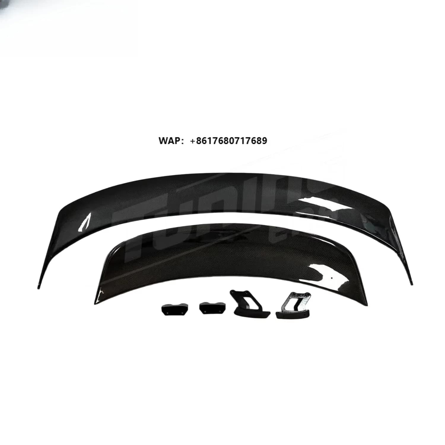 Car Conversion Kit Carbon Fiber GT Wei-ssach Style Wing Spoiler Body Kit for Taycan Upgrade