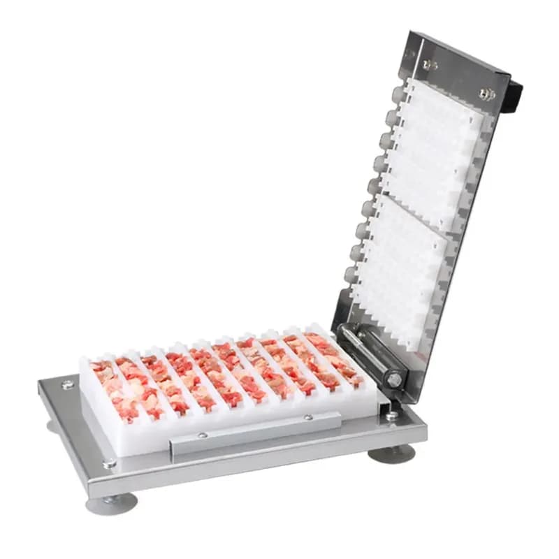 Commercial Stainless Steel Barbecue Meat Skewer Manual Meat Skewer Machine Stainless Steel Penetrator