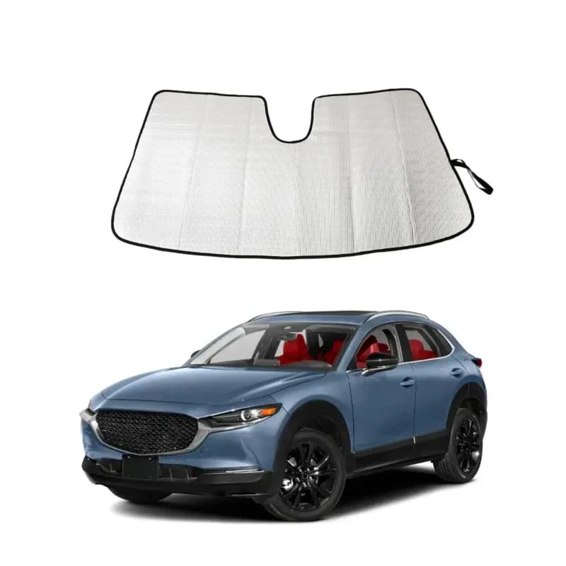 For Mazda CX-30 2020-2022 Aluminum Foil Silver Car Front Windshield Sun Visor Sun Visor Interior Car Accessories