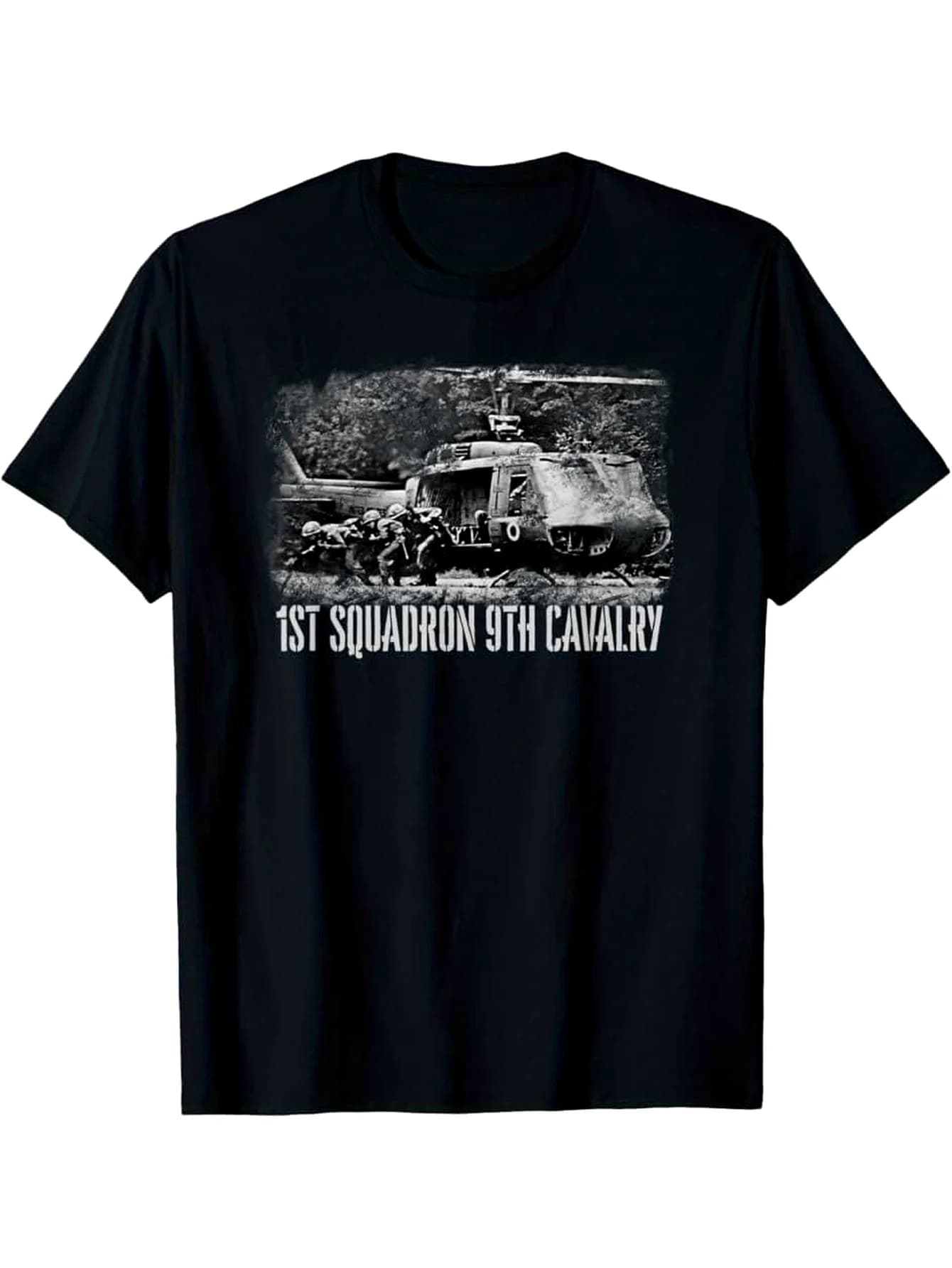 UH-1 Huey Helicopter T-Shirt 100% Cotton O-Neck Short Sleeve Summer Casual Mens T-shirt Streetwear