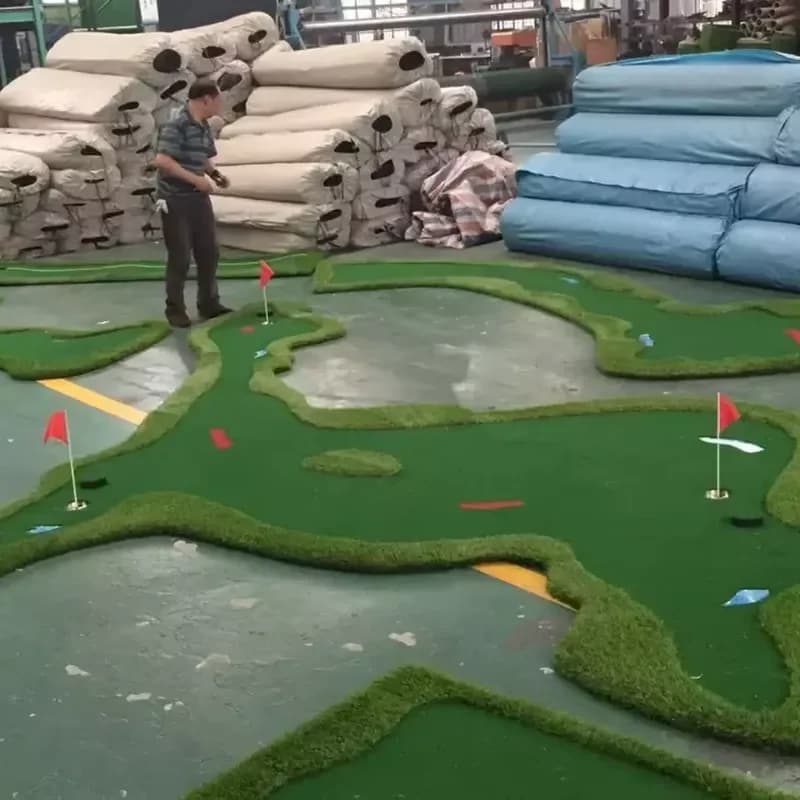 GL006 Custom Mini Golf Course Artificial Grass Putting Green Mat Practice Golf Putting Green