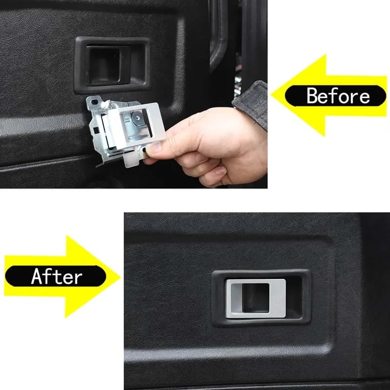 For Land Rover Defender 90 110 2004-18 Aluminum Car Interior Door Lock Button Kit Replacement Accessories