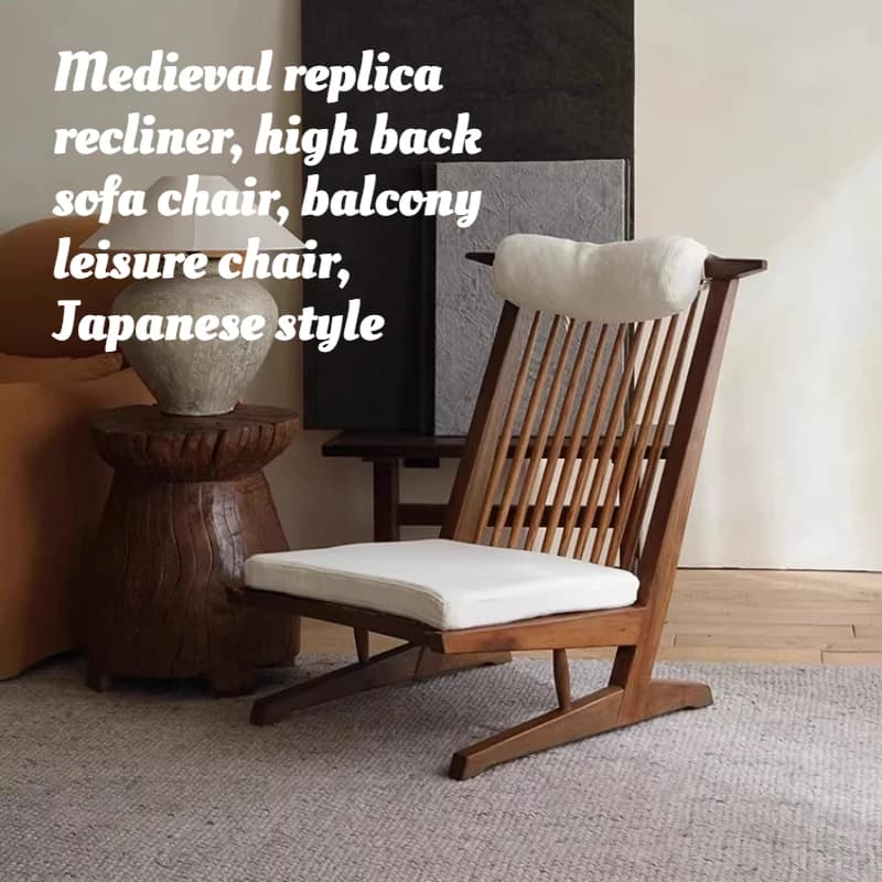 Mid Century Wooden Sofas Design Modern Vintage Back Support Living Room Chairs Comfy Japanese Muebles Para Hogar Home Furniture
