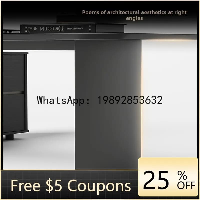 AB   Minimalist Executive Desk Manager Desk President  Light Luxury Premium Computer