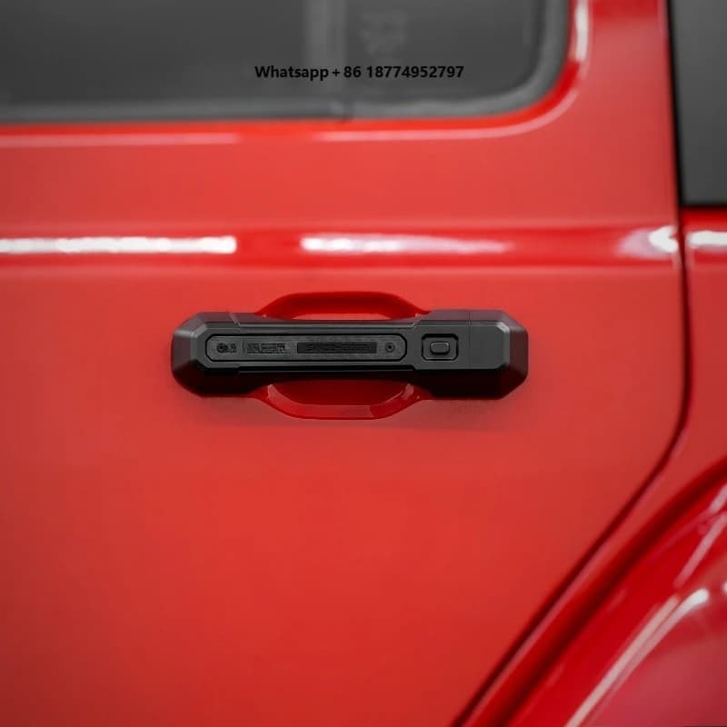 OMU010 3pcs Carbon Fiber Car Door Handle