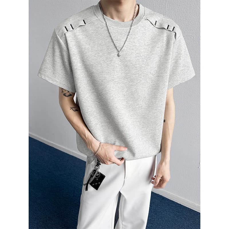 Summer Short Sleeved T-shirt Men Fashion White Casual T-shirt Men Streetwear Korean Loose Black T Shirt Mens Top M-3XL