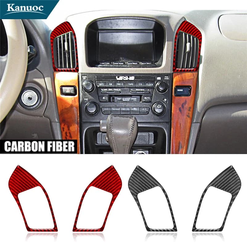 For Lexus RX300 1998 1999 2000 2001 2002 2003 Carbon Fiber Stickers Car Interior Decorative Accessories