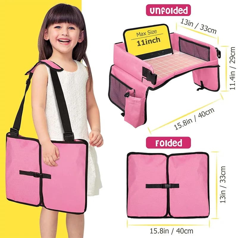 Popular Travel Car Children's Tray Storage Bag Car Seat Storage Tray Children's Toy Tray Family Fulfillment Children's Travel