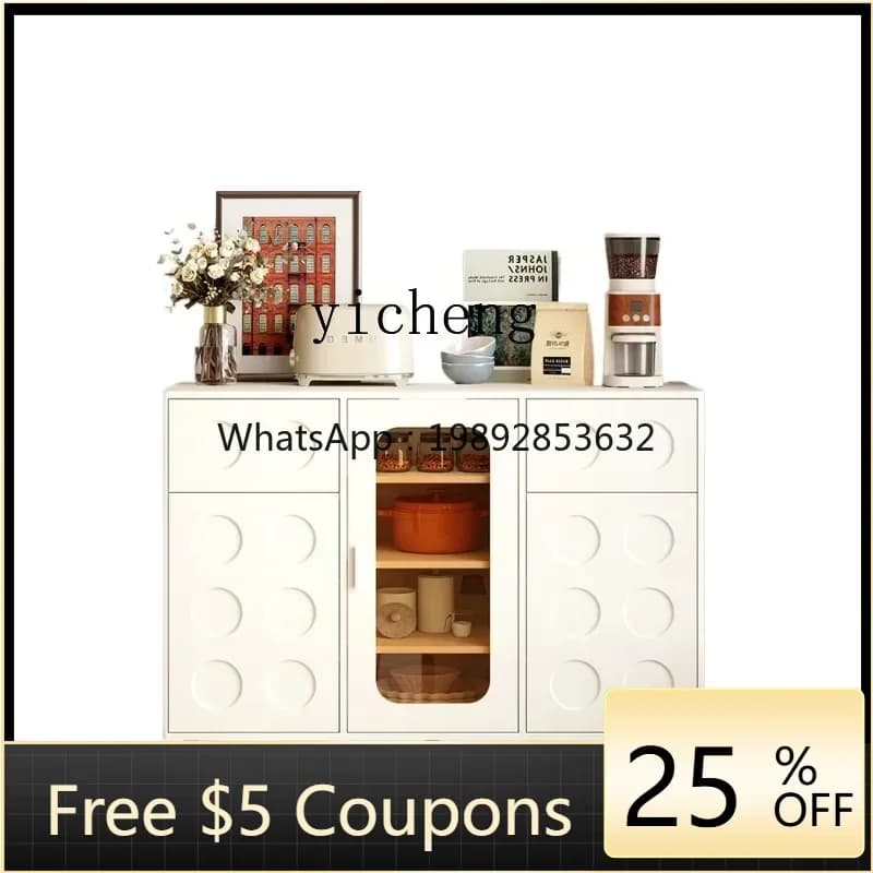 Ultra-Thin Sideboard Cabinet Wall Small Apartment Living Room Storage Side Cabinet Sundries Storage Cabinet Extremely Narrow