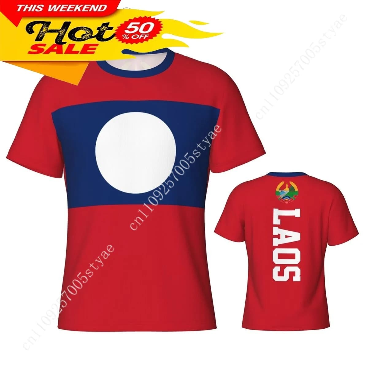 Laos Flag Laotian Tshirt Men Tees 3D Sports Jersey Fashion Soccer Clothes Football Fans Gift Patriotic T-shirt Casual T Shirt